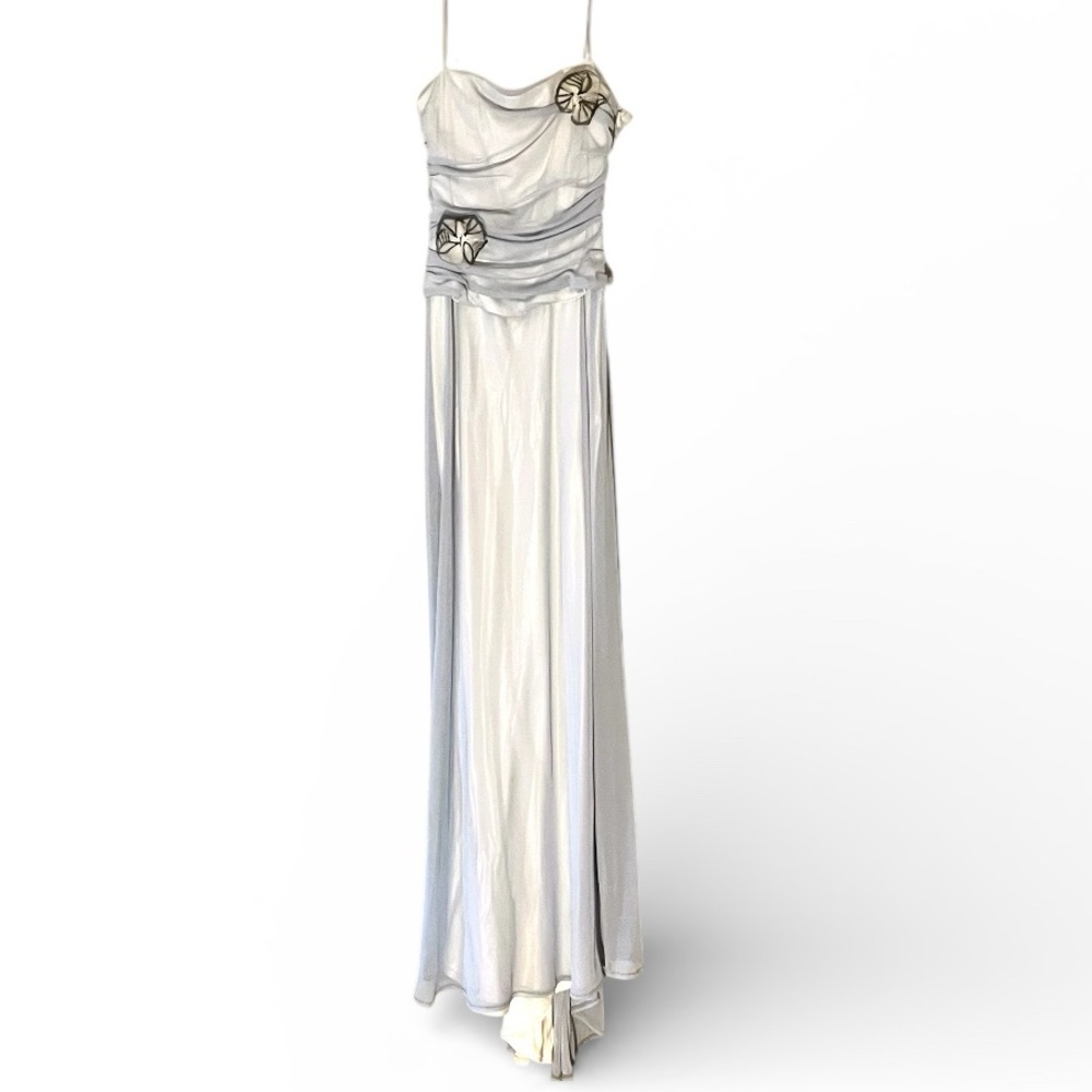 Cache vintage formal gown in light blue - Picture 4 of 7